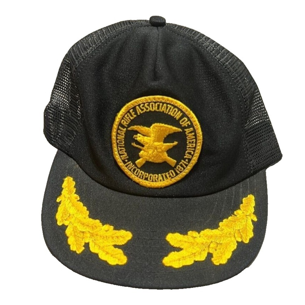 Vintage NRA Hat Mens Snapback National‎ Rifle Association Trucker Scrambled Eggs